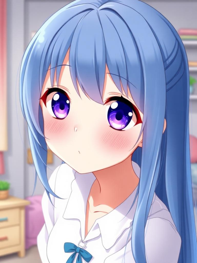 Rei AI girlfriend portrait