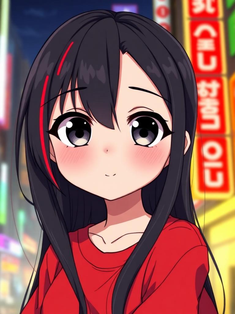 Saki AI girlfriend portrait